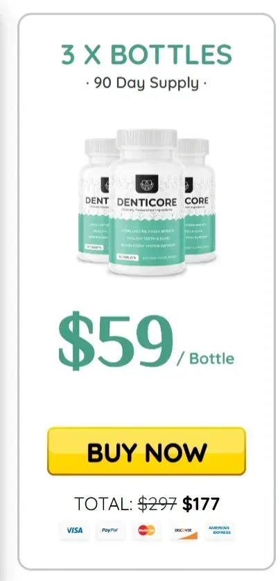 denticore 3 bottel 90 day supply